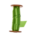 SATINA 25mm weide groen 50