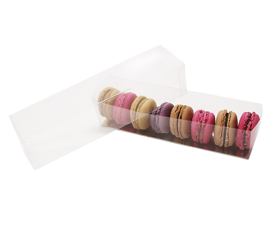 BOITE réglette 8 macarons  -TRA041800