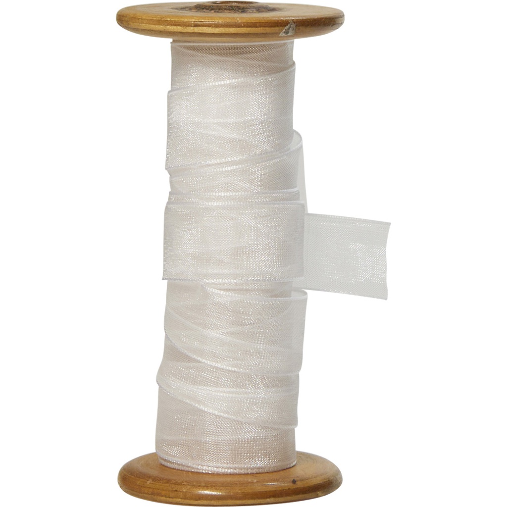 ORGANZA 15mm bianco 01
