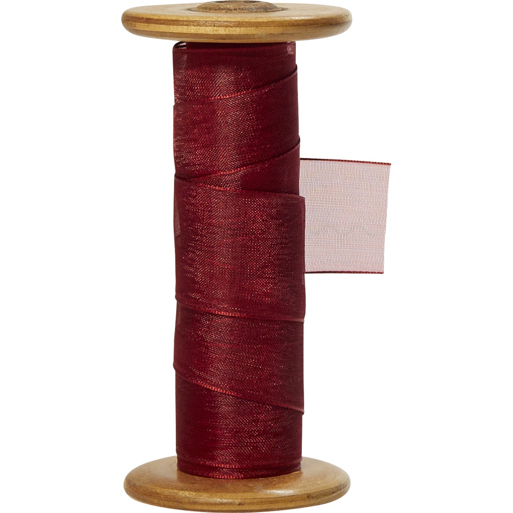 ORGANZA 25mm bordeaux 27 -RBN48882527