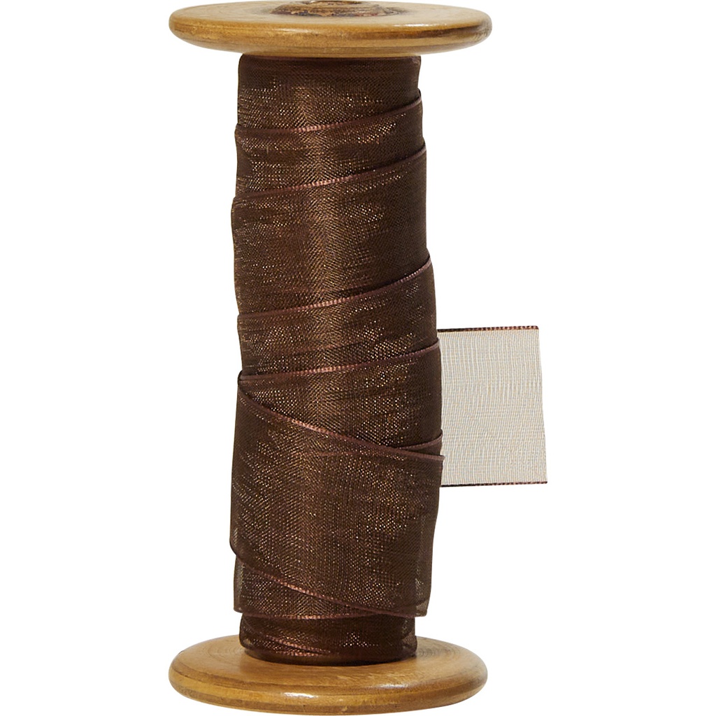 ORGANZA 25mm brown 79