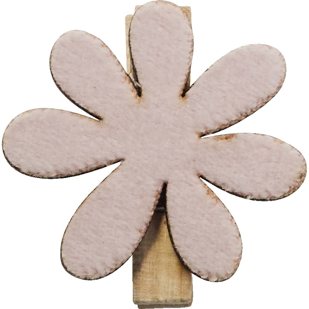 WELCOME SPRING flower clips pink