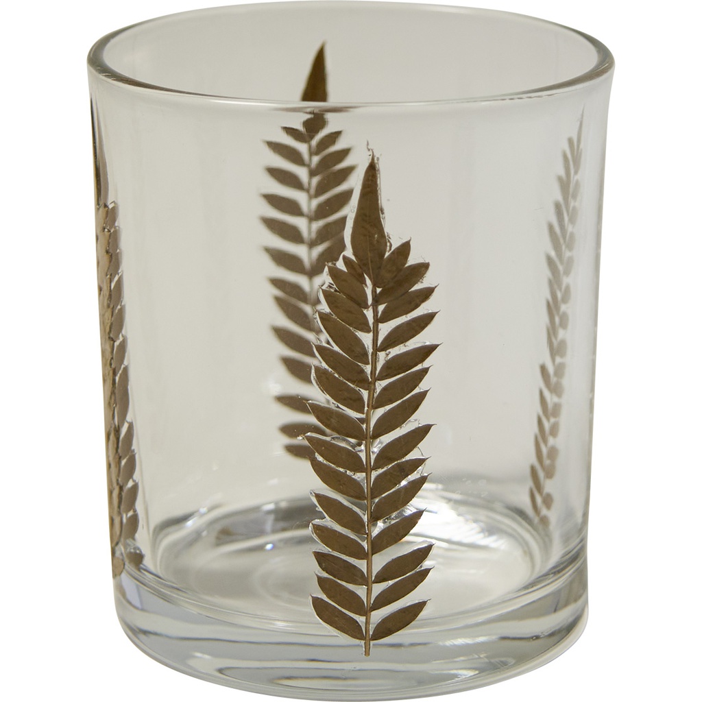 MATIN D'HIVER big glass candle holder