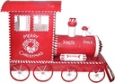 MY CHRISTMAS VILLAGE metallic train decoration 