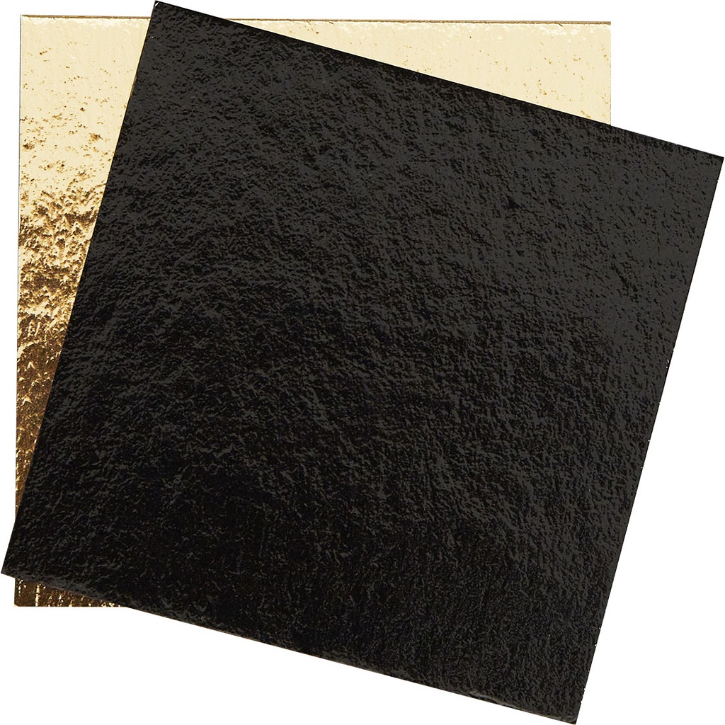 GOLD/BLACK CARDBOARD for pastry box 10