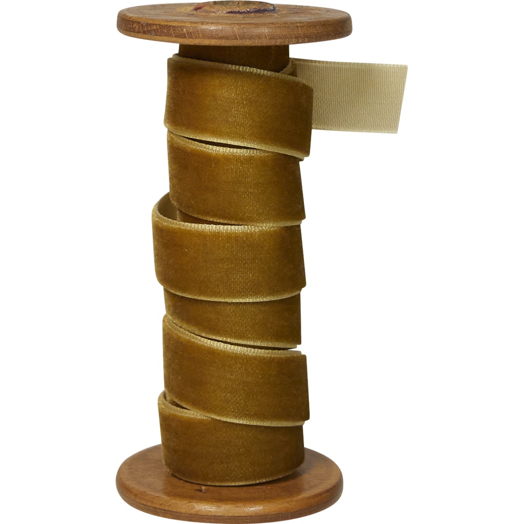 VELVET ribbon 15mm gold