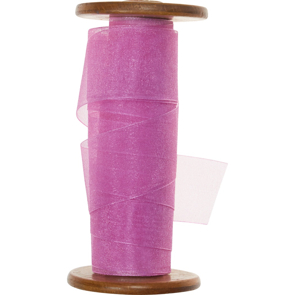 ORGANZA 25mm rose 23 -RBN48882523