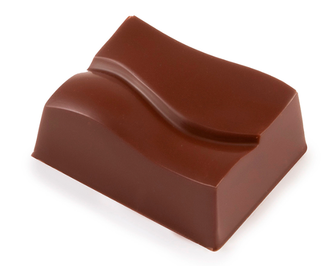 GIETVORM voor pralines - rechthoekig met holle golf