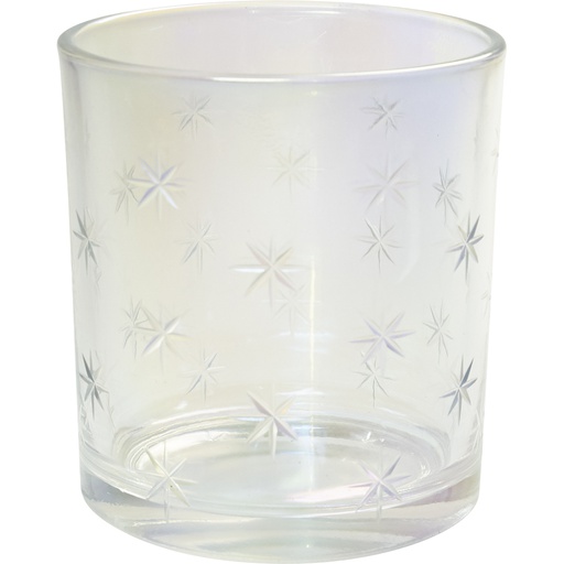 [7504*67*03*00] MANTEAU BLANC Transparent candlehoder small