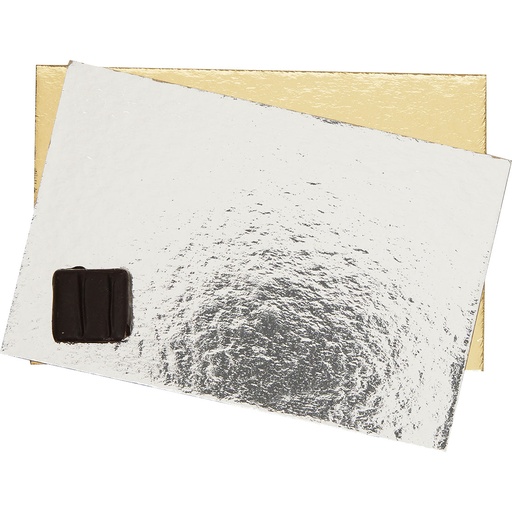 [3435*89*10*05] CARTON OR/ARGENT pour sachet 10