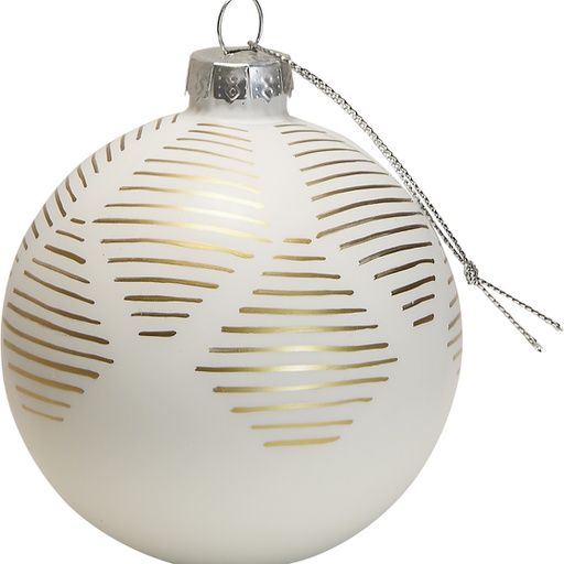 [6504*08*02*01] BLANC NEIGE christmas ball 