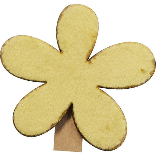 [4504*45*05*10] CHASSE AUX OEUFS flower clips yellow