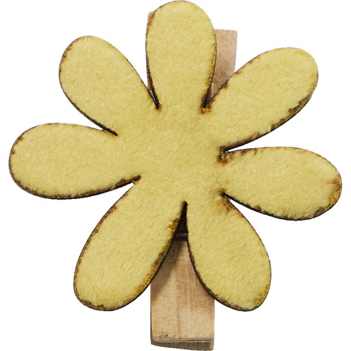 [4504*45*15*10] WELCOME SPRING flower clips yellow