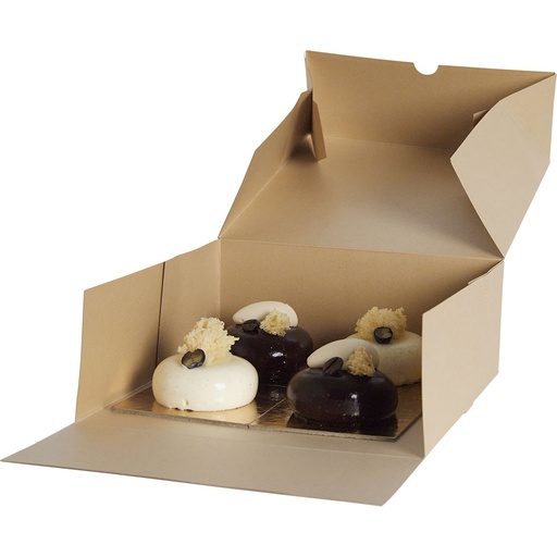 [3678*07*21*78] BOITE PATISSIERE kraft 21 -BXF012171