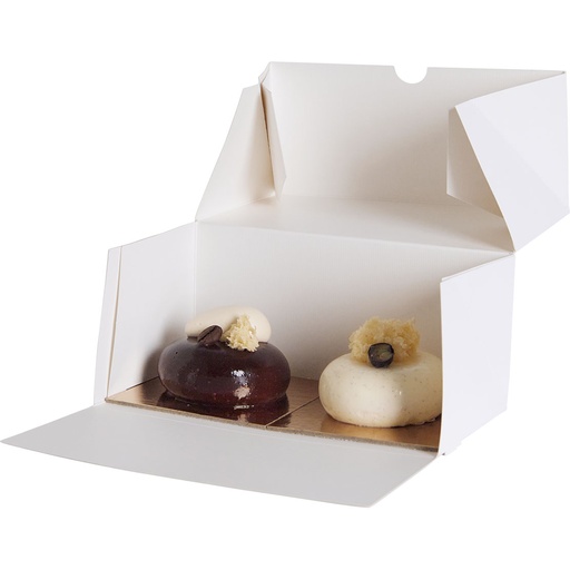 [3678*08*18*01] SCATOLA PER PASTICCERIA bianco - rettangolare