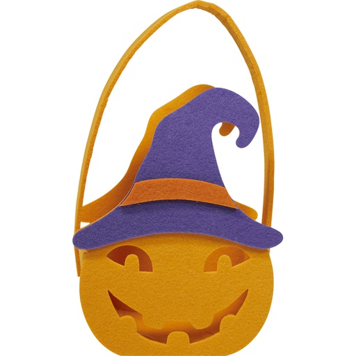 [7504*75*00*40] HALLOWEEN pumpkin felt basket