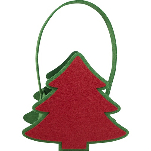 [7504*75*07*20] FEERIE DE NOEL christmas tree felt basket