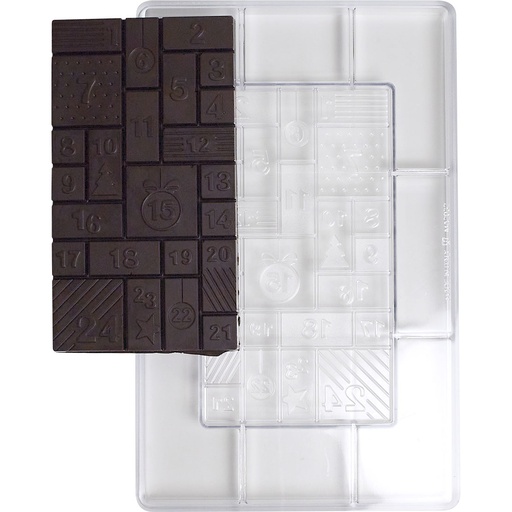 [MA*21MA2032] MOULE pour les barres - tablette calendrier de l'avent