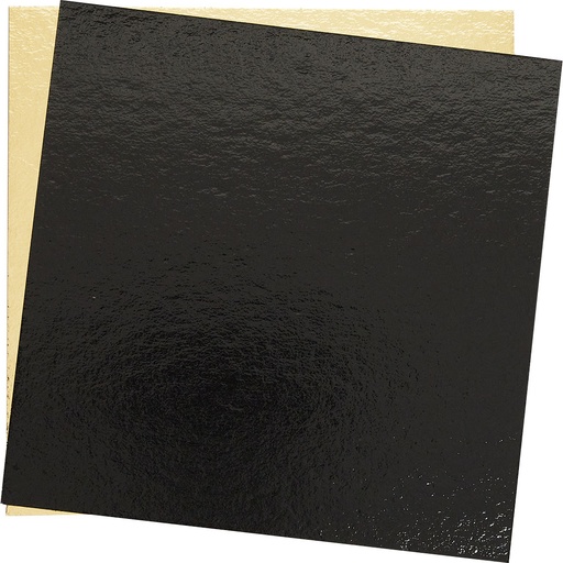 [3436*08*19*90] CARTON OR/NOIR pour boite pâtissière 19