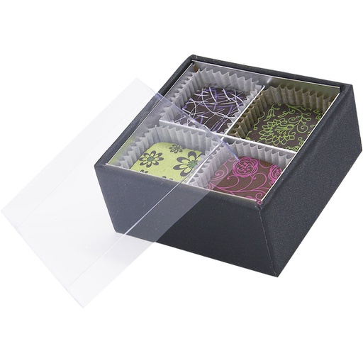 [3534*02*07*90] BLACK IS BLACK transparente 4 choc